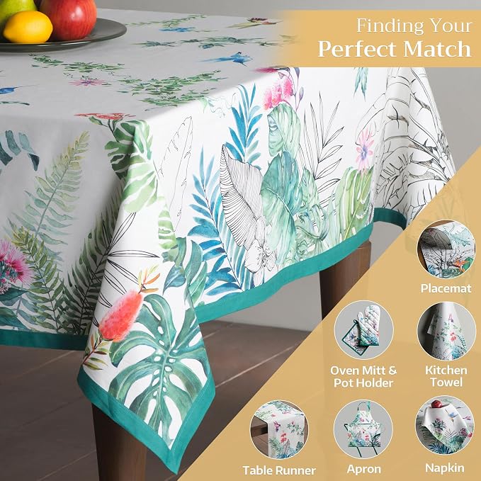 Maison d' Hermine Table Cloth Rectangle Table 100% Cotton 70 x 120 Inches - Image 5