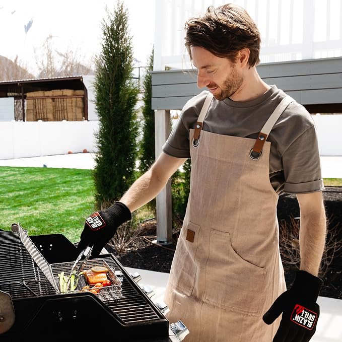 BLAZIN' GRILL Baskets for Outdoor Grill | 2 Grilling Baskets - Image 7