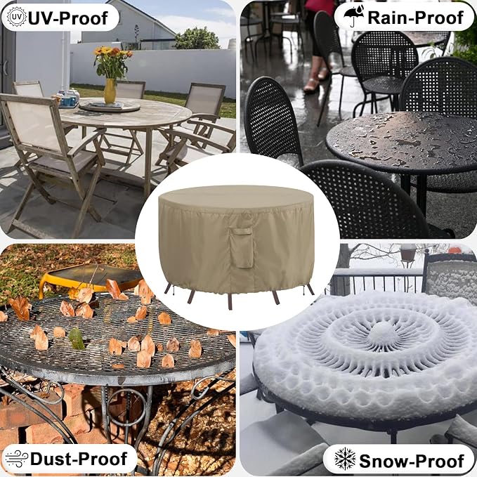 OutdoorLines Outdoor Waterproof Patio Table Furniture Set Covers - Image 7