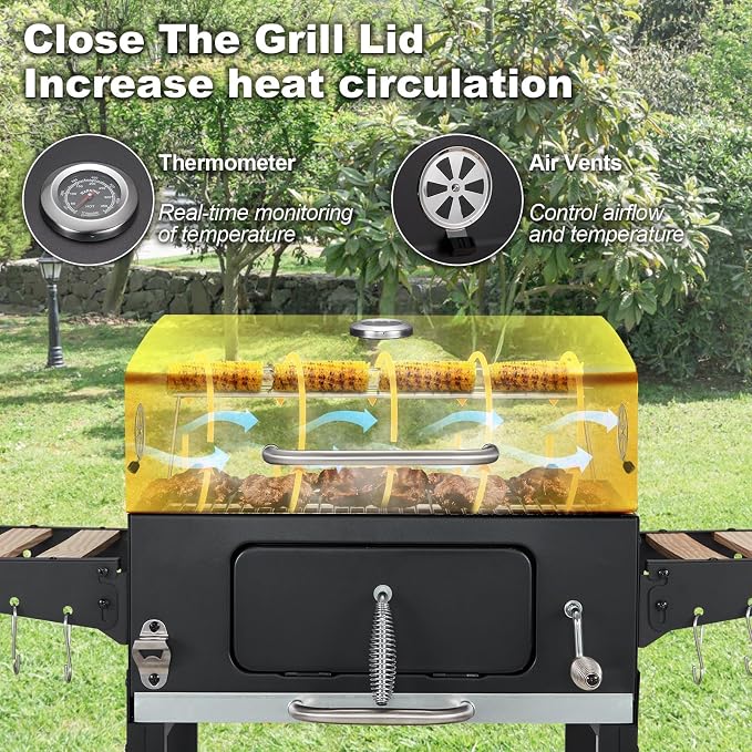MELLCOM Small Charcoal Grill - Image 6