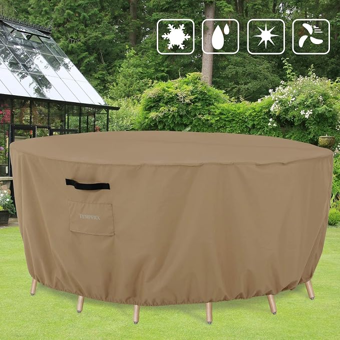 Tempera Patio Table Cover, Sectional Sofa, Dining Set Cover Outdoor, Anti-Fading - Image 7