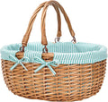 G GOOD GAIN Oval Picnic Basket by GGOODGAIN