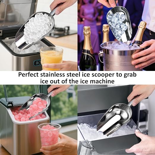 Juome 12oz Stainless Steel Ice Scoop - Image 7