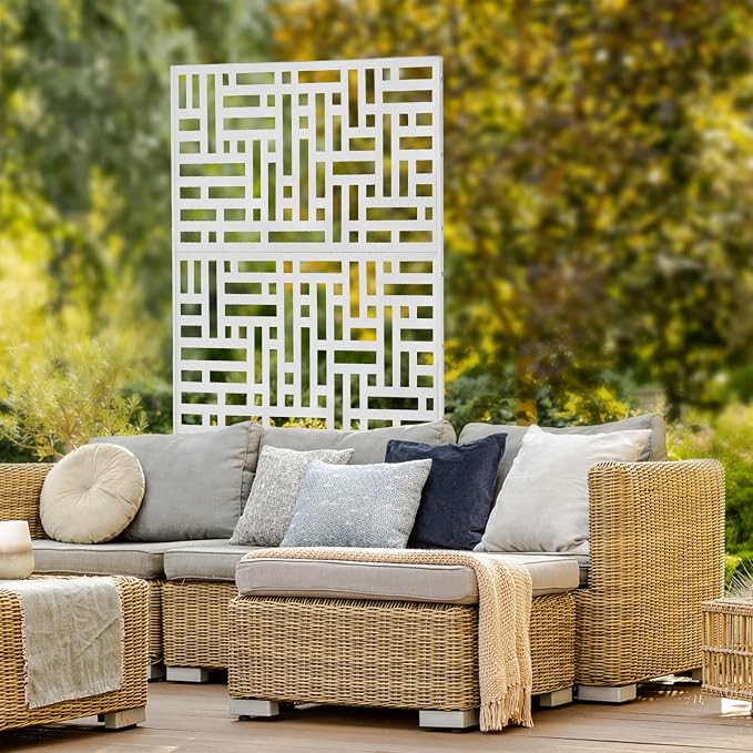 75" H×35" W Decorative Outdoor Privacy Screen - Image 4
