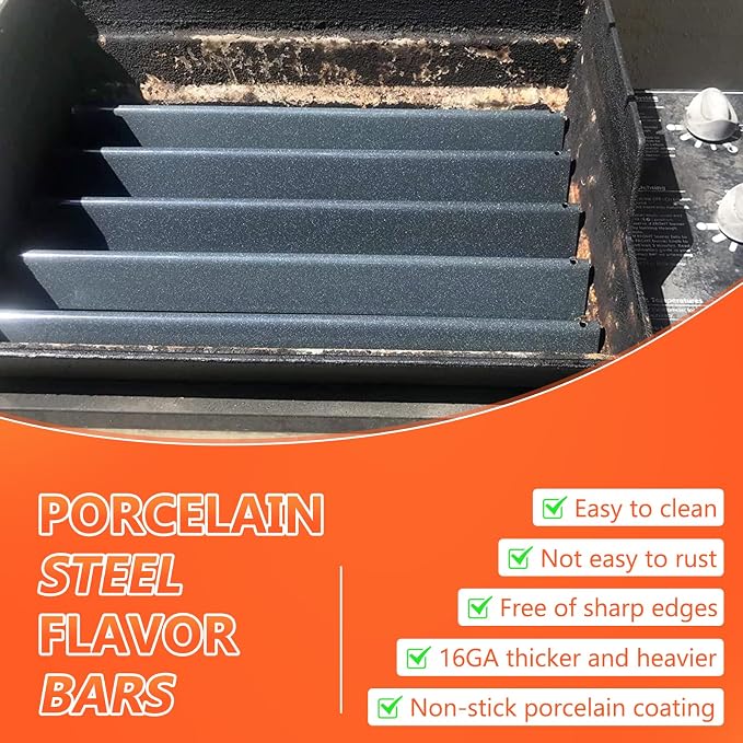 QuliMetal 7536 7537 22.5" Porcelain Steel Flavorizer Bars - Image 4