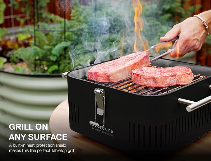 Everdure CUBE Portable Charcoal Grill, Tabletop BBQ, Perfect Tailgate, or - Image 6