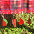 TwoFish Home Set of 4 Ｗatermelon Resin Tablecloth Weights Clips Handicraft by TwoFishHomeFashionLLC