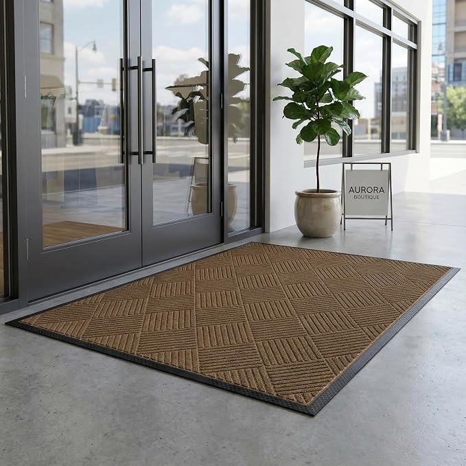 Ecomills Deluxe Diamond Entrance Door Mat, XX-Large Heavy Duty Absorbent Rubber - Image 4