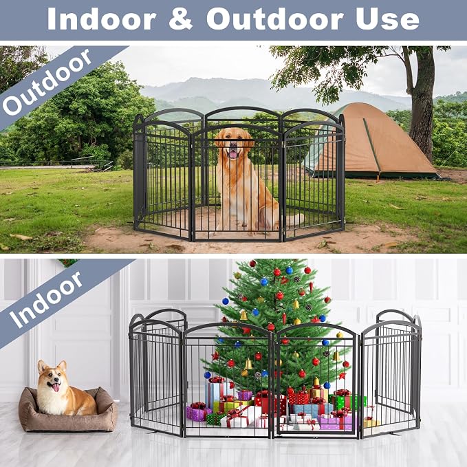 Full Metal Free Standing Dog Gate - Image 5