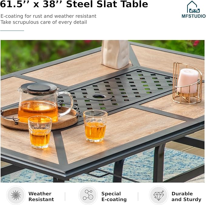 MFSTUDIO Outdoor Patio Dining Table - Image 6