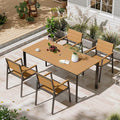 Patio Table and Chairs Set, 5 Piece Outdoor Dining Set by Oasbira