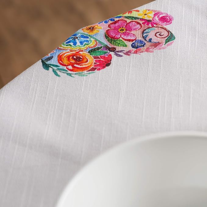 Maison d' Hermine Table Cloth Round Table 100% Cotton 63 Inches Tablecloth - Image 9