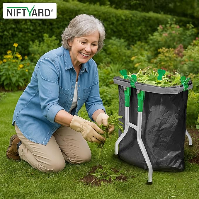 Small Trash Bag Holder, 13 Gallon Plastic Bag Capacity, Works on Slopes - Image 8