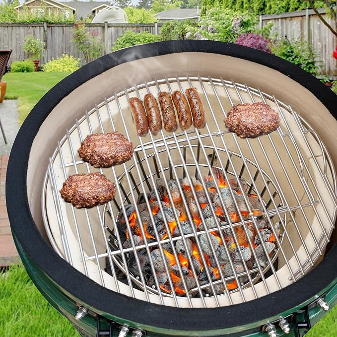 onlyfire Charcoal Ash Basket Fits Medium Big Green Egg, Stainless Steel - Image 7
