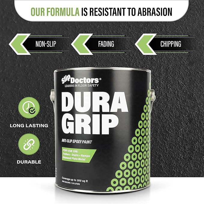 Dura Grip Anti-Slip Paint for Concrete, Tile and Metal – Non-Skid Coating for - Image 4
