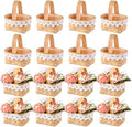 Geelin 12 Pcs Mini Flower Girl Basket Mini Woven Baskets by Geelin