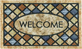 CHICHIC Blue Welcome Door Mat 17x 30 Inch Front Doormat Outdoors by CHICHIC
