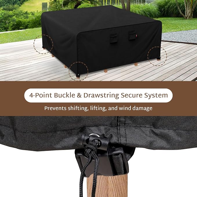 iBirdie Outdoor Patio Furniture Set Covers 120 x 120 inch Waterproof - Image 5