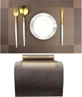 PIGCHCY Elegant Placemats with Matching Table Runner, Durable Cleaning Placemats by PIGCHCY