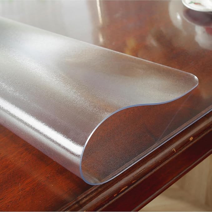 Frosted Clear Table Protector 40 x 84 Inch, 2mm Thick Plastic Table Cover - Image 9