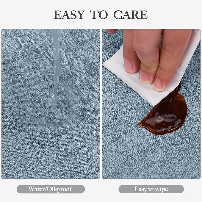 Faux Leather Heat Resistant Placemats Set of 4 – Waterproof Oilproof Wipeable - Image 3