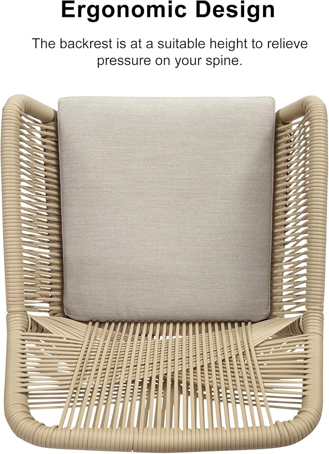PURPLE LEAF 9 Pieces Outdoor Dining Set All-Weather PE Rattan Outdoor Patio - Image 3