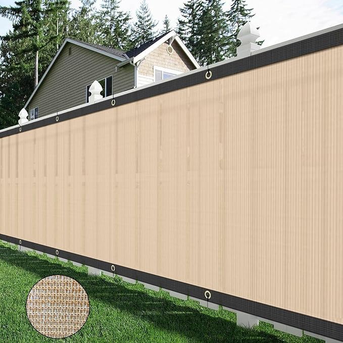 AYOHA 4' x 57' Privacy Fence Screen Fabric Mesh Shade Net Cover, Heavy Duty 160 by AYOHAHOMEGARDEN