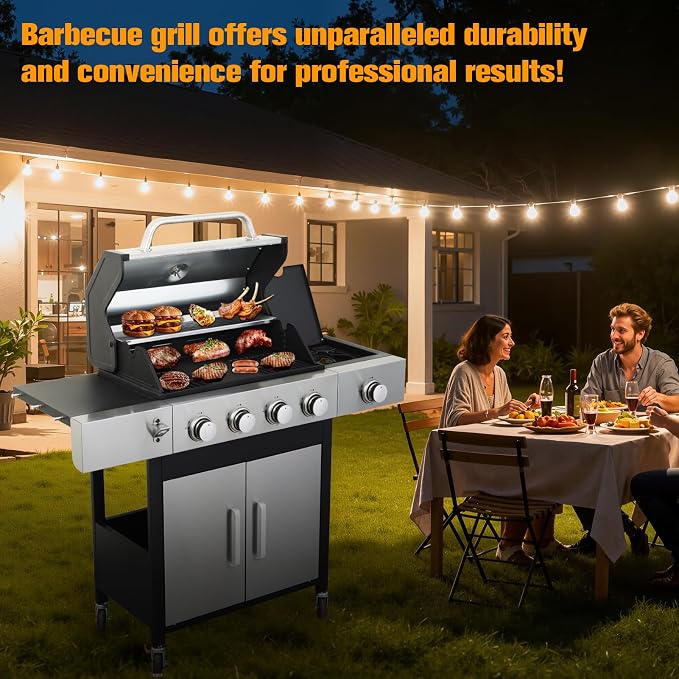 CIG GARDEN 4 Burner Propane Gas Grill - Image 8
