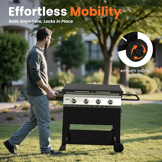 36 Inch 50, Outdoor Flat Top Gas Propane Grills - Image 9