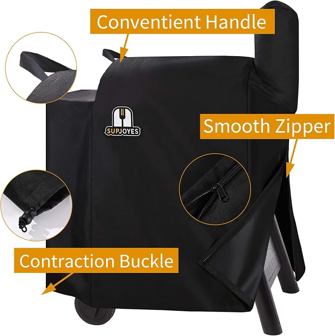 SUPJOYES Grill Cover for Traeger Pro 22 & 575 Series, Wood Pellet Smoker Cover - Image 4