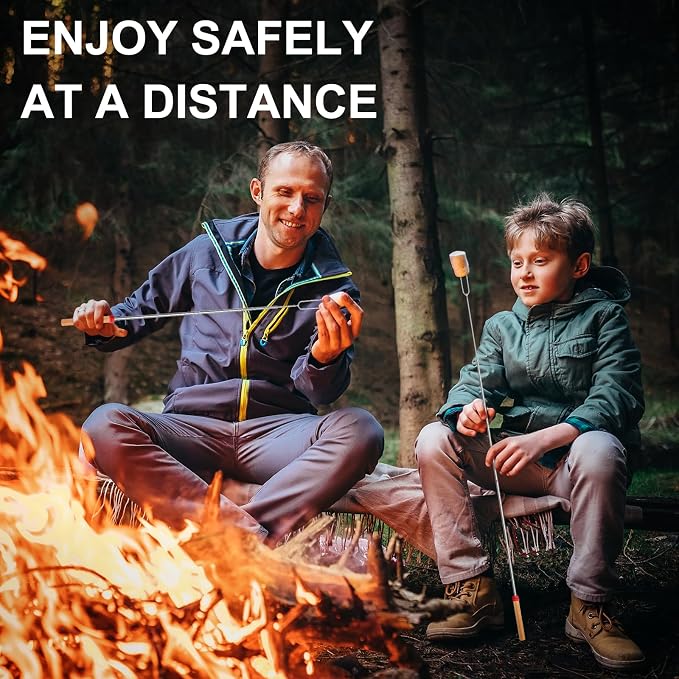 30 Pack Smores Sticks Kit, 32 Inch Marshmallow Roasting Sticks - Image 6