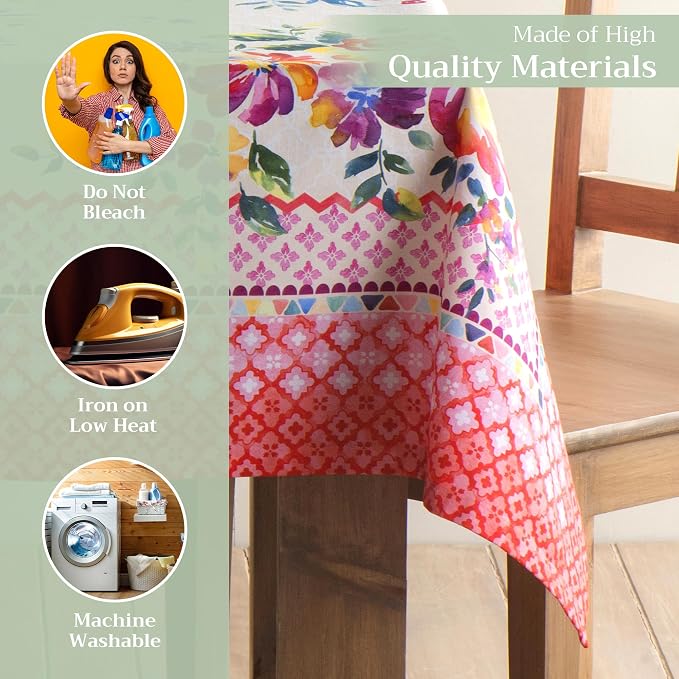 Maison d' Hermine Table Cloth Rectangle Table 100% Cotton 70 x 108 Inches - Image 3