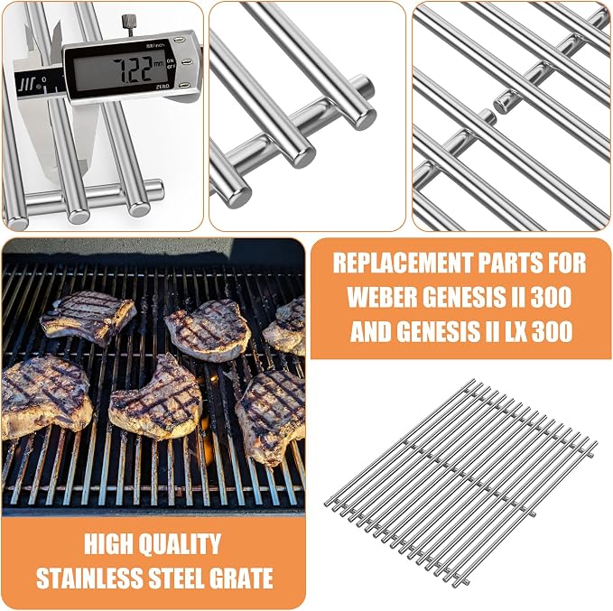 Grill Replacement Parts for Weber Genesis II 300, Genesis II LX 300, Genesis II - Image 5
