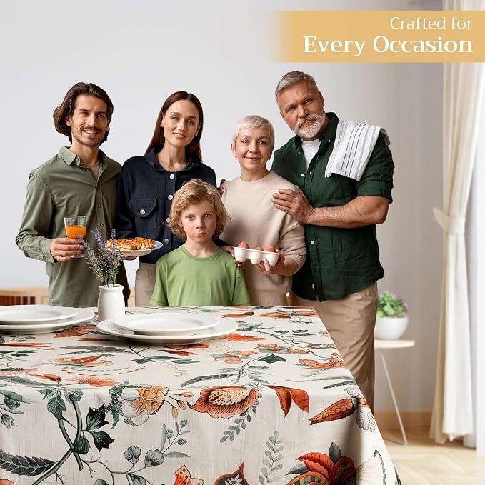 Maison d' Hermine Table Cloth Rectangle Table 100% Cotton 70 x 108 Inches Fall - Image 6