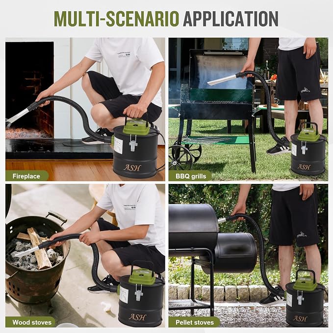 Ash Vacuum Cleaner -2.6 Gallon Fireplace Ash Vac - Image 8