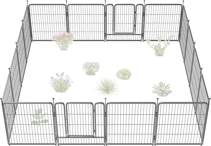 FXW Garden Fence Outdoor for The Yard – 32in x 36.4ft Heavy Duty Metal Animal by FXW