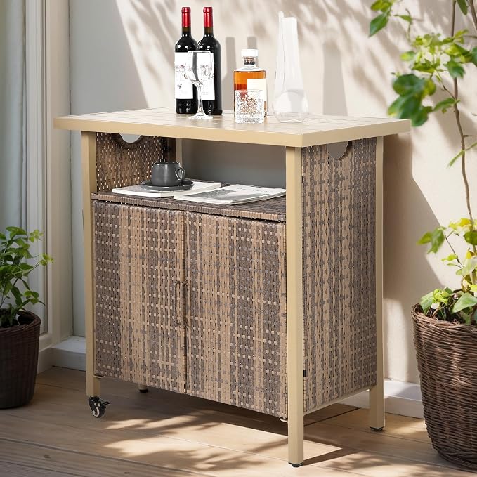 Outdoor Indoor Storage Cabinet by Villeston