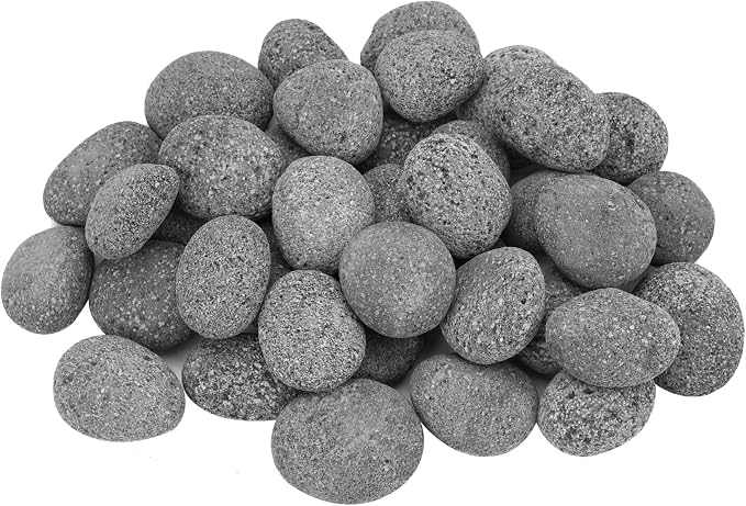 Skyflame 15 Pounds Lava Rock Pebbles, Natural Tumbled Lava Stones by Skyflame