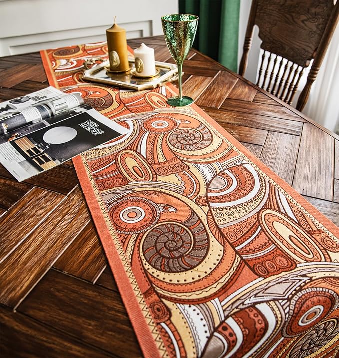 13×72 Inch Table Runner, Retro-Luxury Tassels Series - Image 7