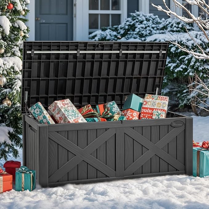 YITAHOME 120 Gallon Large Outdoor Storage Box - Image 6