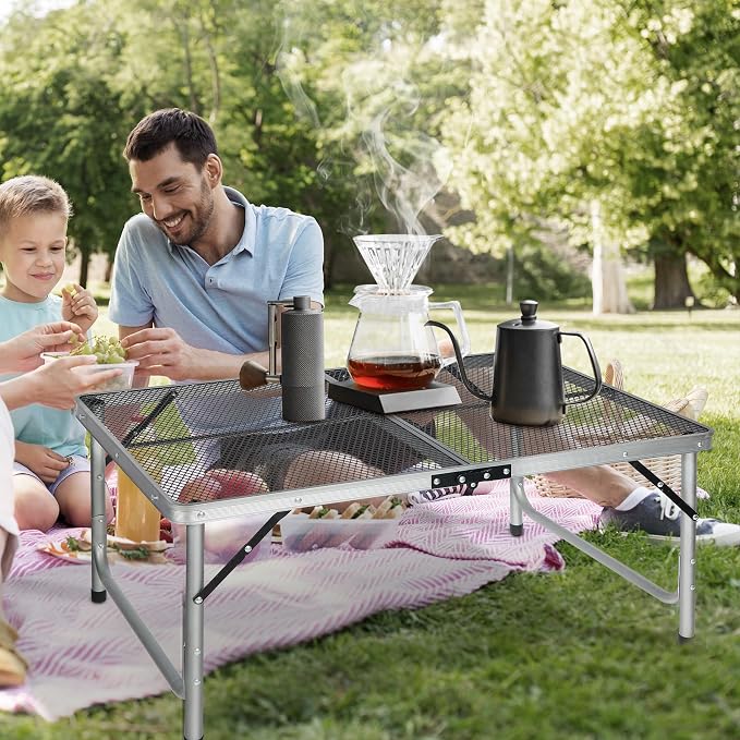 RedSwing Portable Grill Table for Outside, Aluminum Folding Grill Stand Table - Image 9