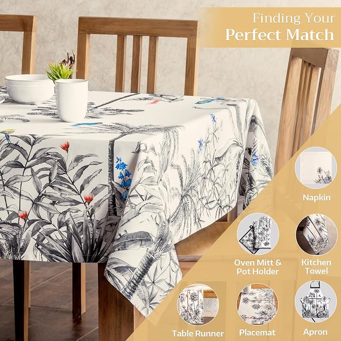 Maison d' Hermine Table Cloth Rectangle Table 100% Cotton 60 x 90 Inches Fall - Image 2