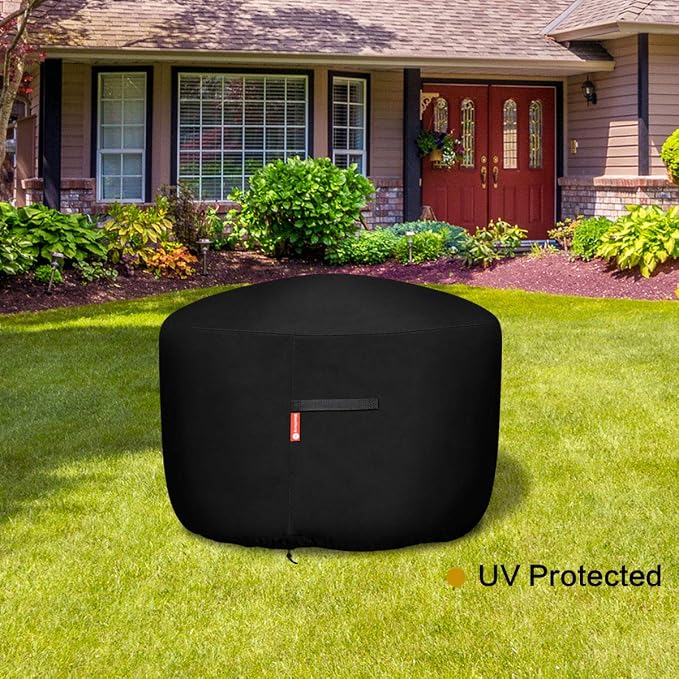 SheeChung Round Gas Fire Pit/Table Cover-Heavy Duty 600D Polyester - Image 6