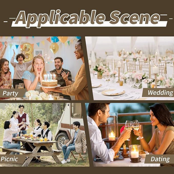 12 Pieces Adjustable Tablecloth Clips, Suitable - Image 6