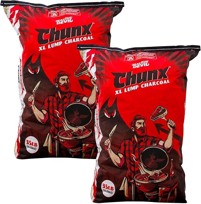 Jealous Devil 2-Pack 100% All Natural Pro Hardwood Lump Charcoal by JealousDevil
