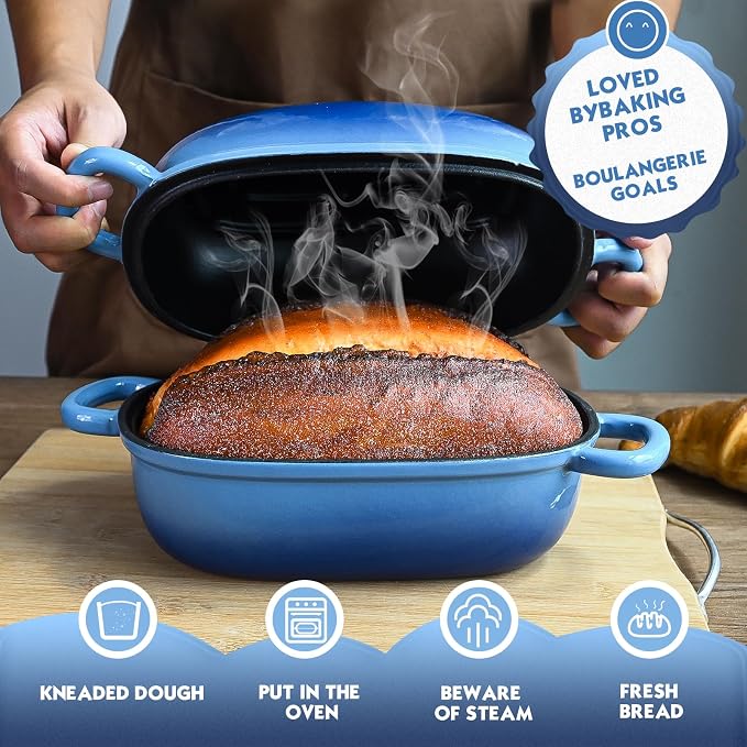 Dutch Oven for Bread Baking 9x6 Inch - Image 4