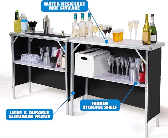 GoPong GoBar Portable Double Bar Table Set - Image 6