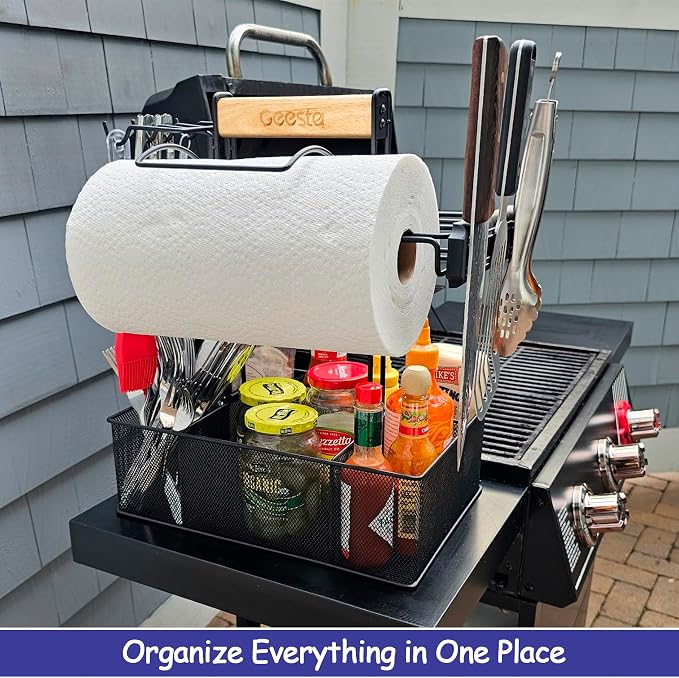 Geesta Grill Caddy for Outdoor Grill, BBQ Picnic Camping Caddy - Image 2