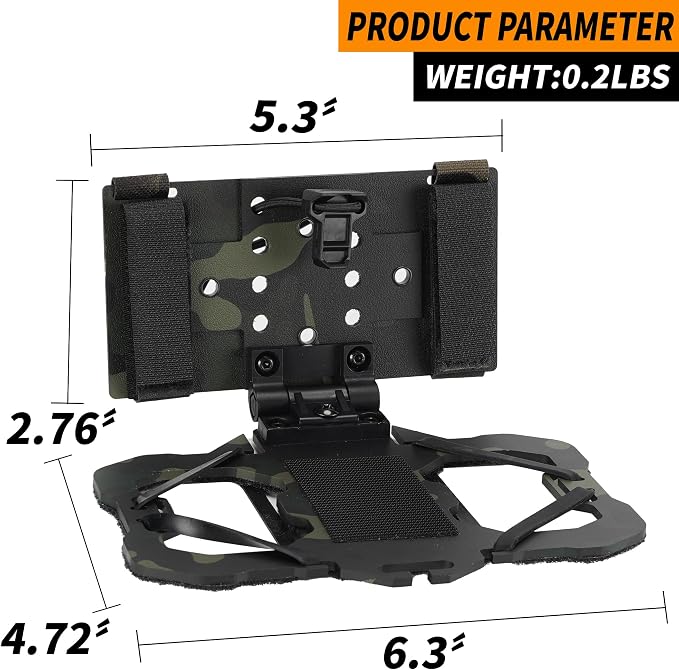 Tactical Phone Holder Available in Full Size Plate Carrier Phone Mount Adjust - Image 2