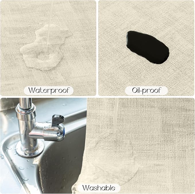 Romanstile Reversible Vinyl Placemats Set of 4, Faux Leather 100% Waterproof - Image 4